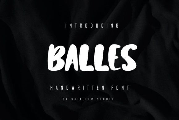 Balles Display Font for Bold Brand Identity Projects