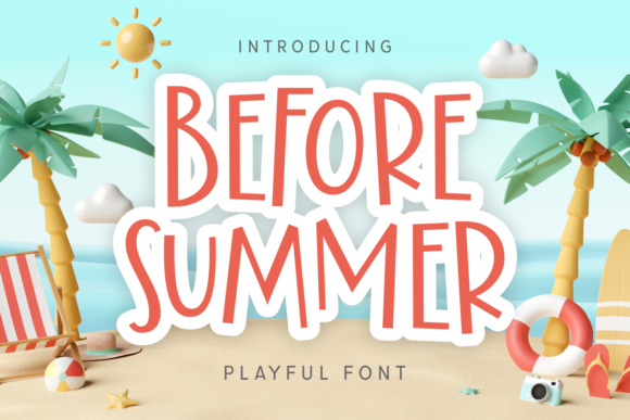 Before Summer Font for Playful Digital Branding