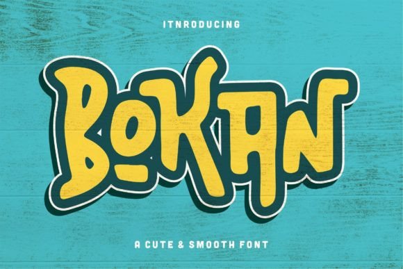 Bokan: A Playful Display Font for Children’s Digital Experiences