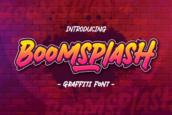 Boomsplash Graffiti Font for Handmade Branding
