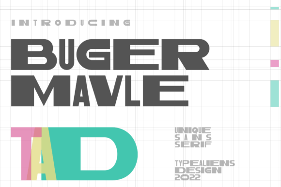 Bugermavle: A Modern Display Font for Editorial Design