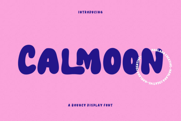 Calmoon: A Bouncy Handwritten Display Font Worth Downloading