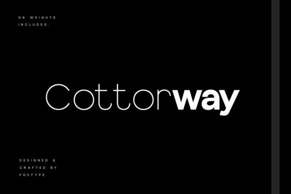 Cotterway Display Font for Elegant Handmade Brands
