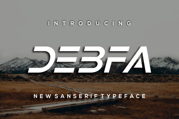 Debfa: A Bold Display Font for Modern Digital Branding