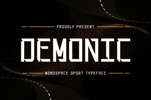 Demonic Monospace Display Font for Bold Brand Identity