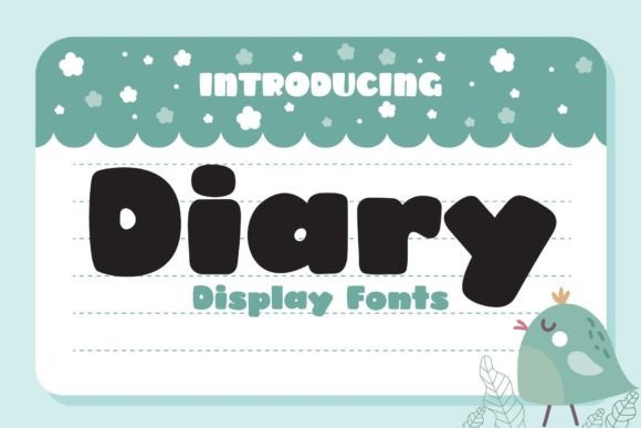 Diary Font: A Round, Cute Display Typeface for Joyful Branding