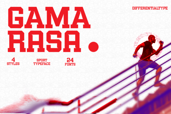 Gama Rasa: A Bold Robotic Display Font for Digital Branding