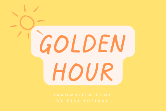 Golden Hour Display Font for Clean, Warm Branding