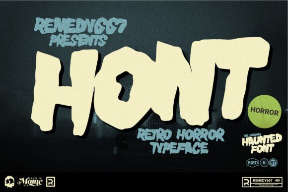 Hont Font: A Thick Paint-Brushed Display Font for Makers
