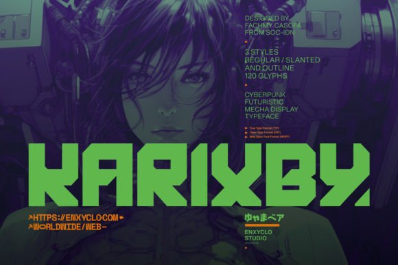 Karixby: A Futuristic Display Font for Bold Creative Projects