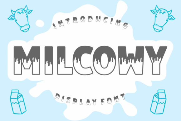 Milcowy: A Playful Display Font for Whimsical Editorial Design