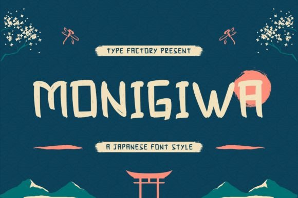 Monigiwa: A Japanese-Inspired Display Font for Editorial Calm