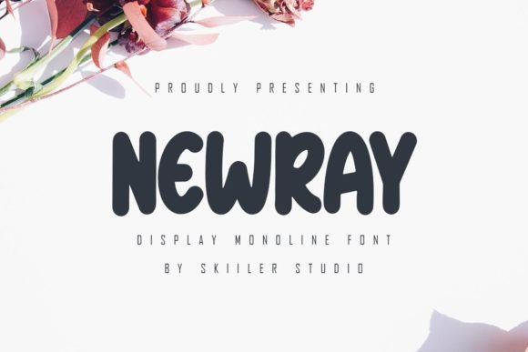 Newray: An Elegant Monoline Display Font for Thoughtful Design