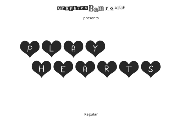 Play Hearts Regular: A Sweet Romantic Display Font for Love-Centered Design