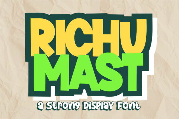Richu Mast: A Joyful Display Font for Small Business Branding