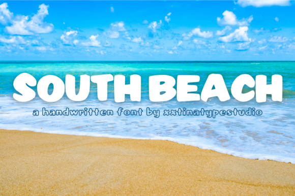 South Beach Font: A Cool, Charming Display Typeface for Small Business Branding