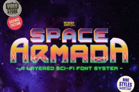 Space Armada: A Sci-Fi Display Font That Elevates Small Business Branding