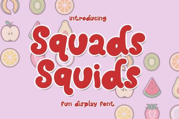 Squads Squids Font: A Fresh, Elegant Display Typeface