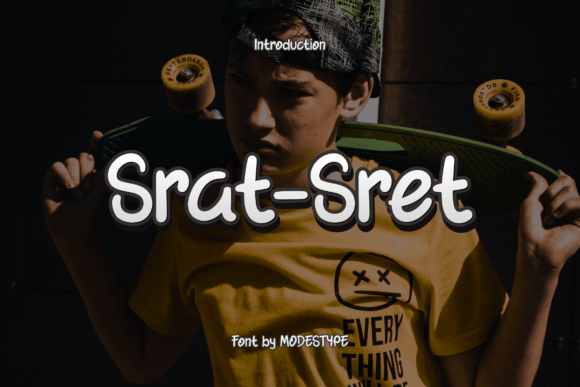 Srat Sret Display Font for Teen-Focused Brands