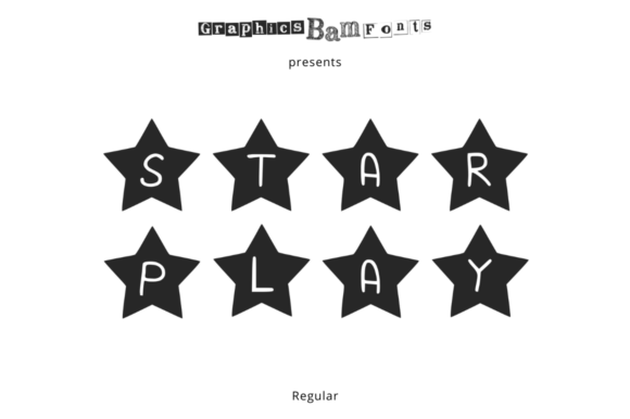 Star Play Font: A Festive Display Font for Handmade Creators