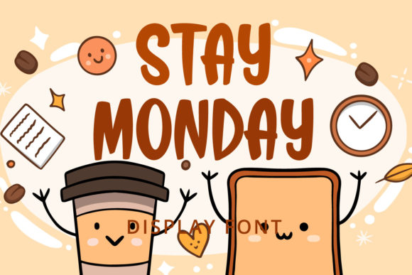 Stay Monday Display Font for Handmade Makers