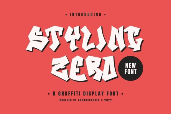 Styling Zero: A Freestyle Graffiti Display Font for Makers