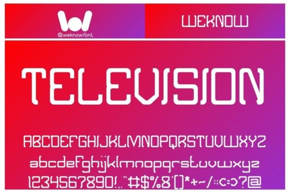 Television Font: A Quirky Display Font for Standout Campaigns
