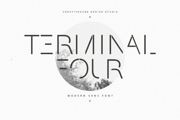 Terminal Four: A Bold, Modern Display Font for Designers