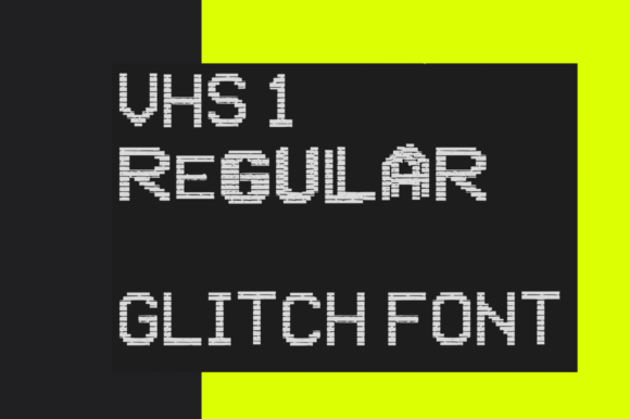VHS Glitch: A Futuristic Display Font for Modern Editorial Design