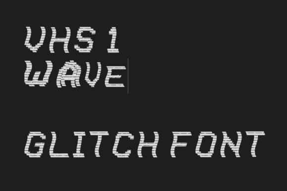 VHS Wave Display Font for Modern Digital Branding