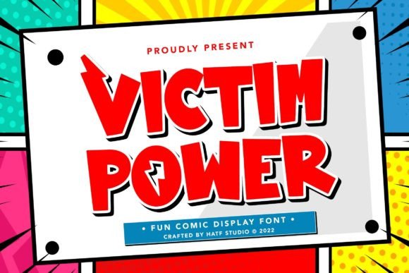 Victim Power Display Font for Handmade Creators