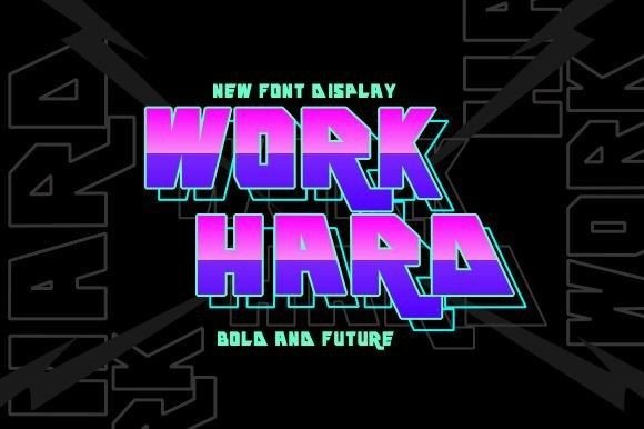 Work Hard Display Font for Modern Makers