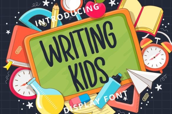 Writing Kids: A Handwritten Display Font for Playful Editorial Design