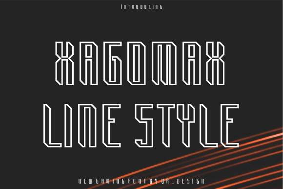 Xagomax Line: A Bold Display Font for Editorial Design